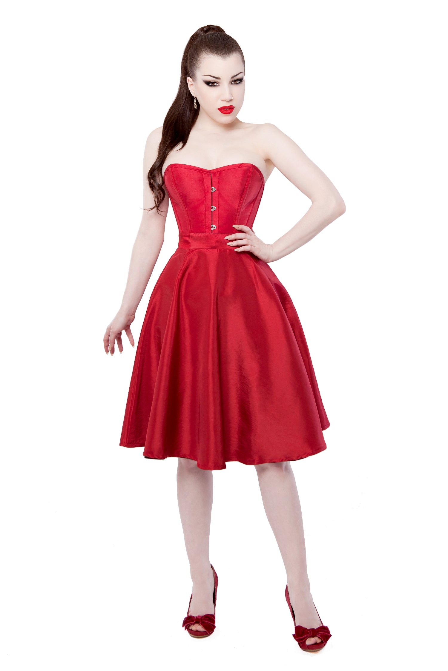 The Lady In Red Corset Dress The Lady In Red Corset Dress
