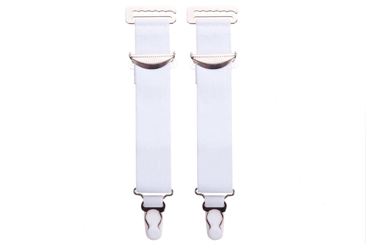 2 Wide White High Quality Metal Suspenders/Garters True Corset USA 2 Wide White High Quality Metal Suspenders/Garters True Corset USA