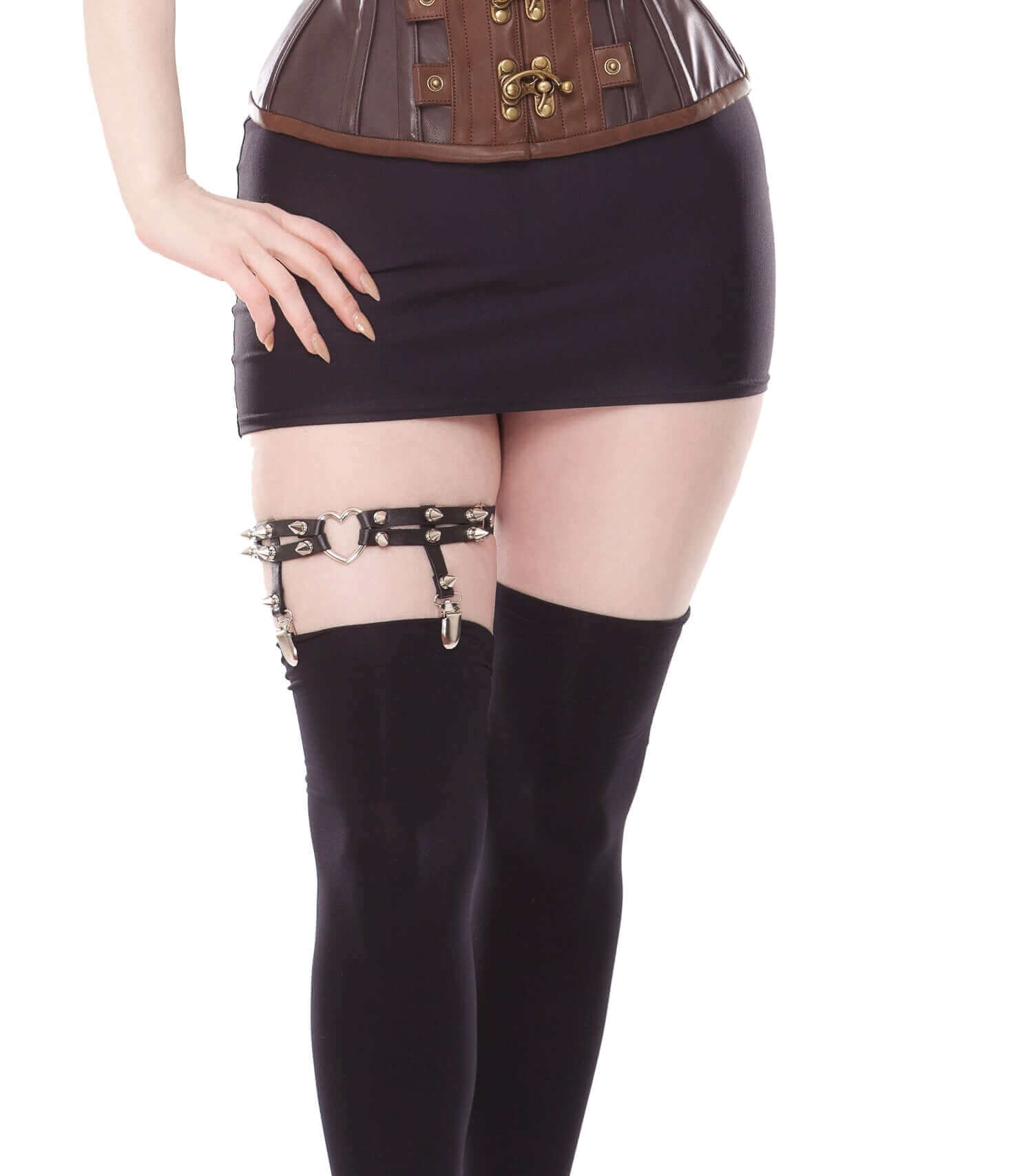 Black Leg Garter Suspender True Corset USA Black Leg Garter Suspender True Corset USA