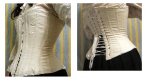 white shirt-corset