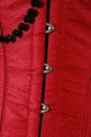 Playgirl Steel Boned Jacquard Floral Ruby Corset