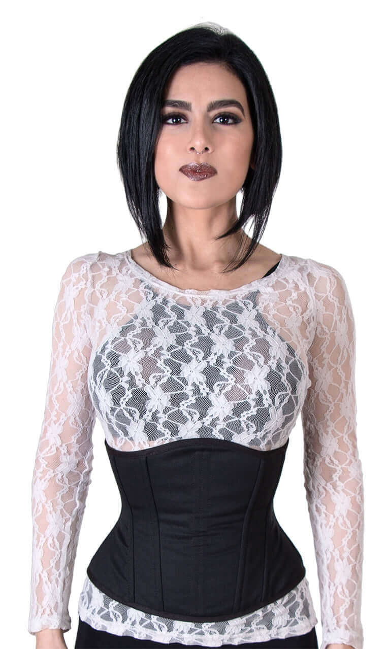 Buskless Steel Boned Waist Cincher Corset 18