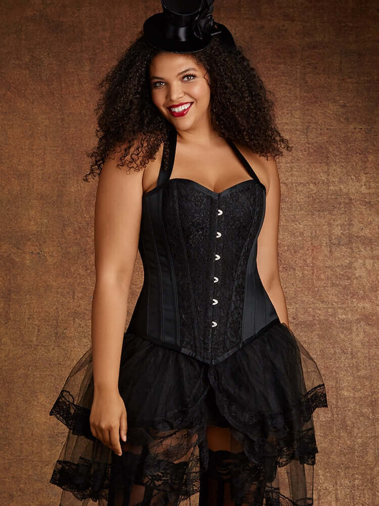 Plus size steel boned waist training corsets sale