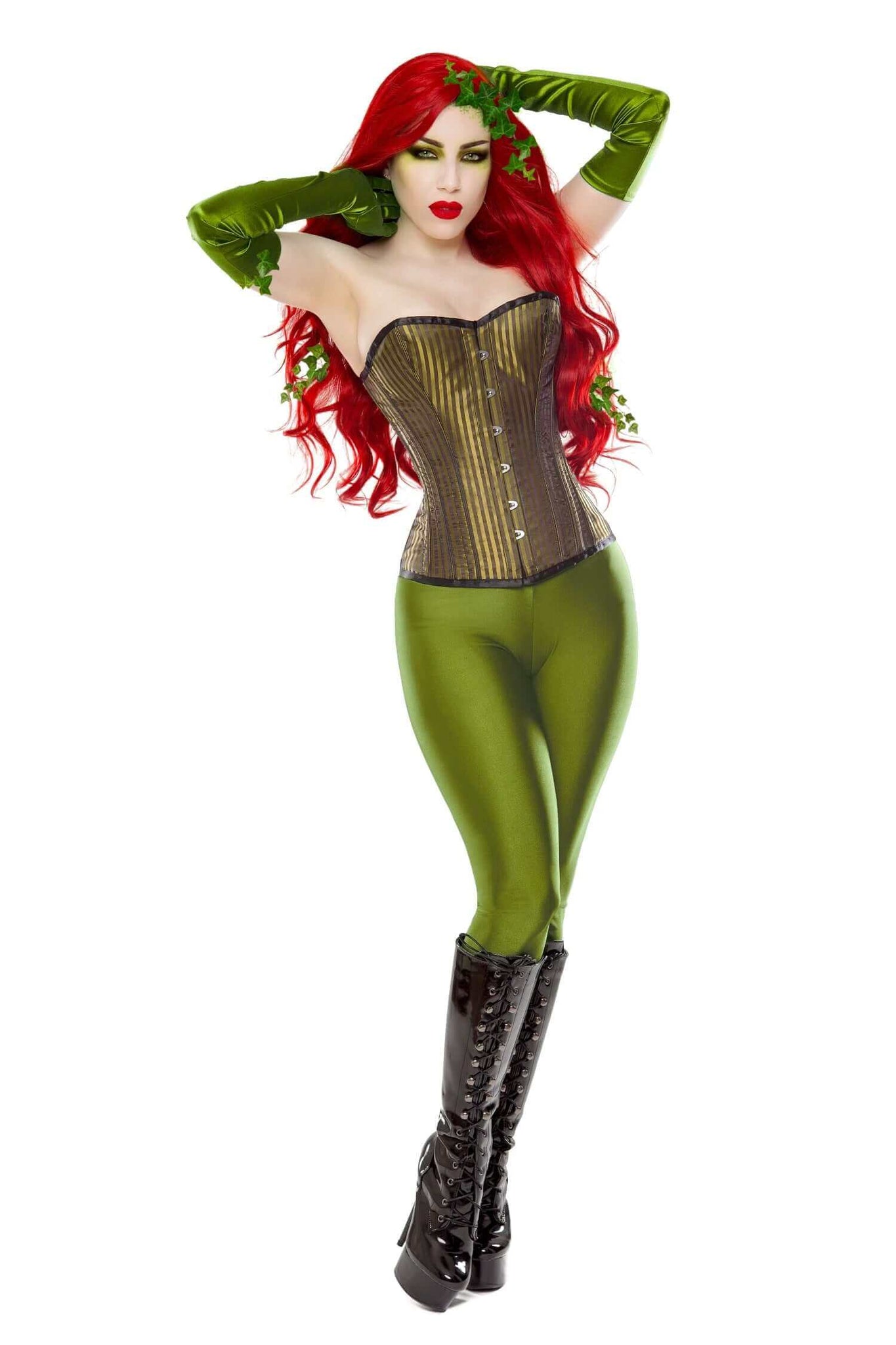 Steampunk Poison Ivy Outfit True Corset USA Steampunk Poison Ivy Outfit True Corset USA